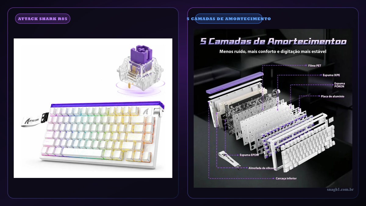 Review Attack Shark R85 HE: Vale a Pena o Teclado Magnético Barato?